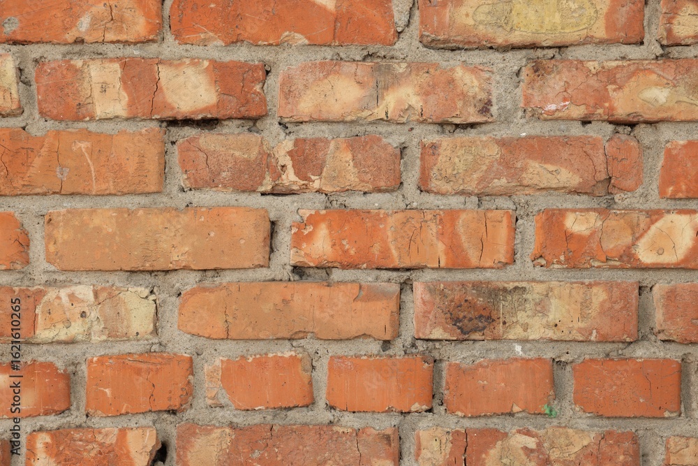 Texture of old brick wall as background, closeup Texture of old brick wall as background, closeup