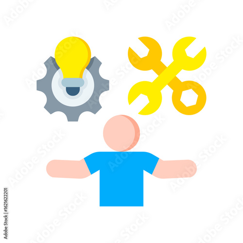 Capability flat icon