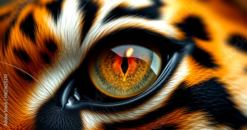 tiger eye close up