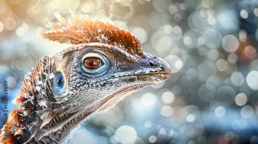 Fototapeta premium Dinosaur like creature profile