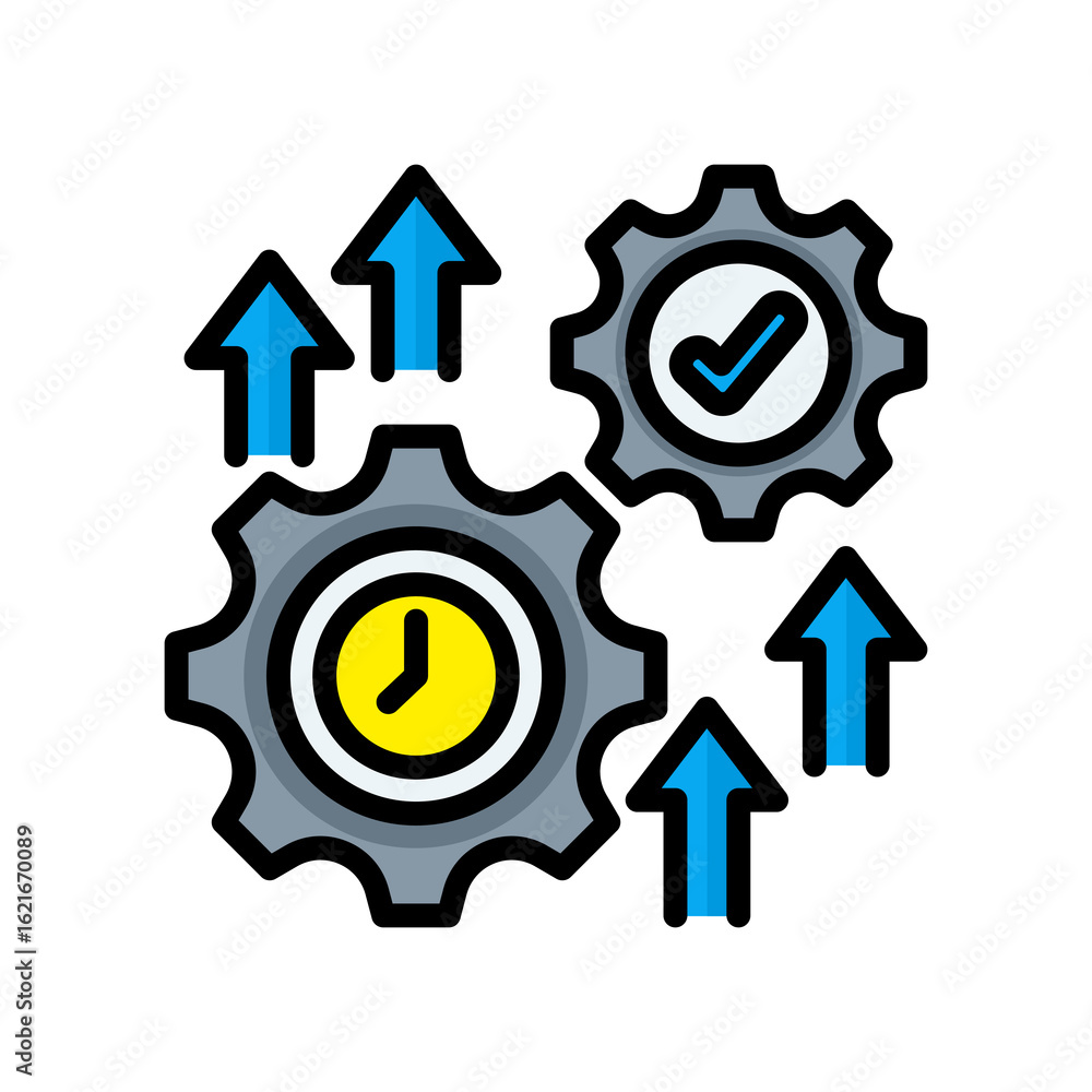 Obraz premium Efficiency lineal color icon