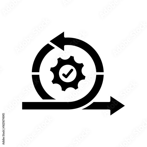 Agile glyph icon