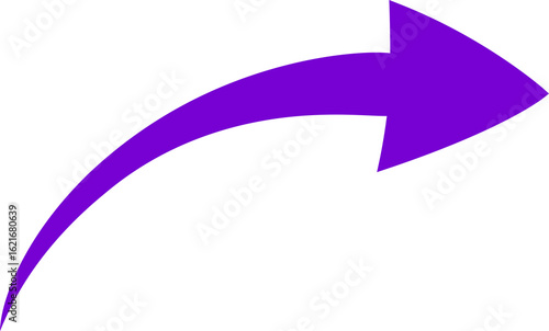 Purple Arrow PNG Image Icon:  Directional Arrows for Web and Graphic Design