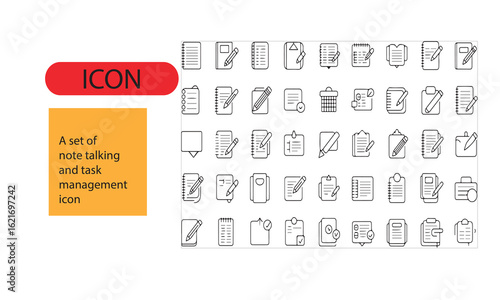 A set of task management and organization icon.