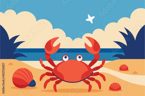 crab on the beach