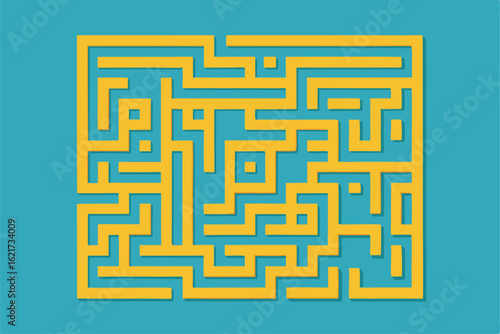 puzzle maze top view background   