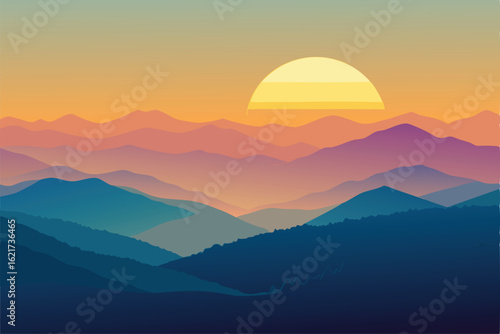 vibrant sunrise over rolling hills with golden lig (1).eps