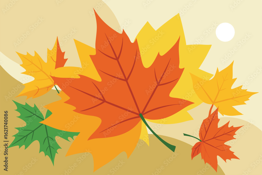 Obraz premium autumn leaves background