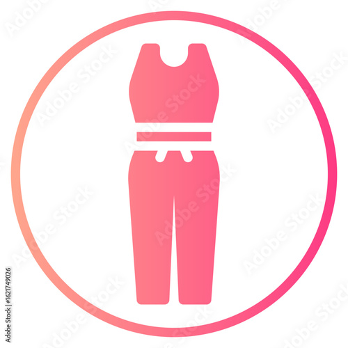 jumpsuit gradient icon