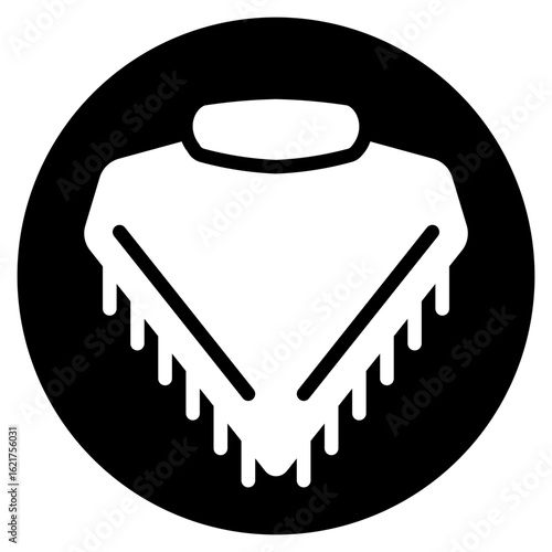 poncho glyph icon