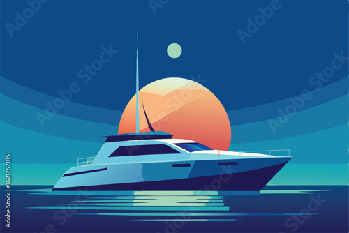 yacht in the sea