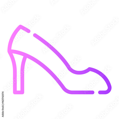 high heels gradient icon
