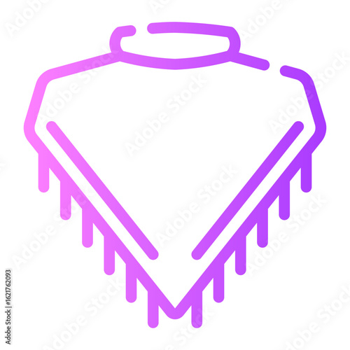 poncho gradient icon