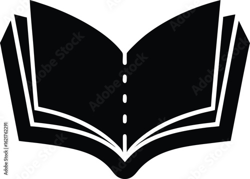 Spellbook opening vector art illustration