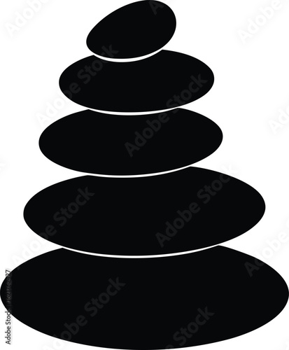 Zen Stones vector art illustration