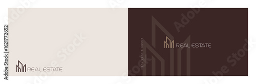 logo, symbol for real estate and business card