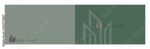 logo, symbol for real estate and business card