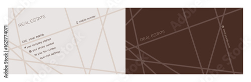 logo, symbol for real estate and business card