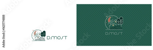 logo, symbol for real estate and business card