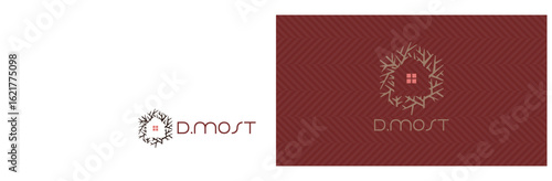 logo, symbol for real estate and business card