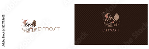 logo, symbol for real estate and business card