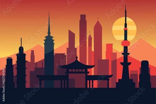 silhouette of mosque