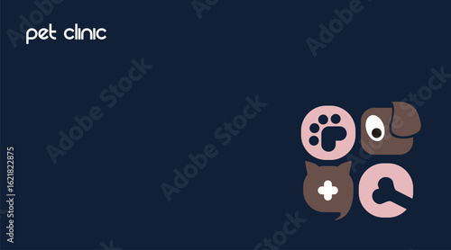 Character,  Symbol and Logo for Animal Hospitals