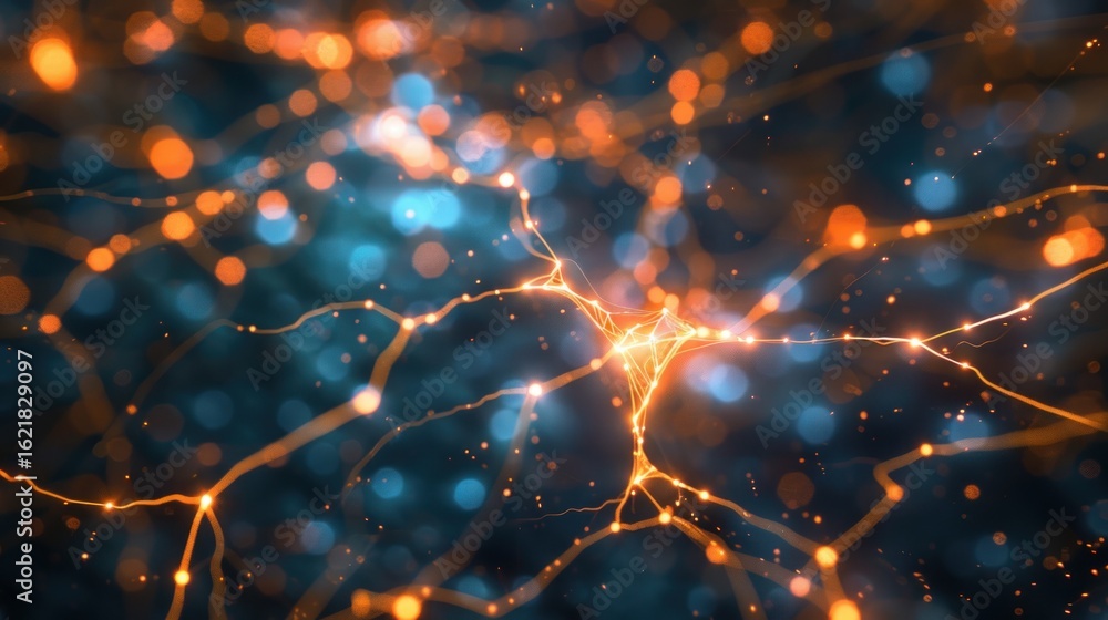 Obraz premium Neural network connections