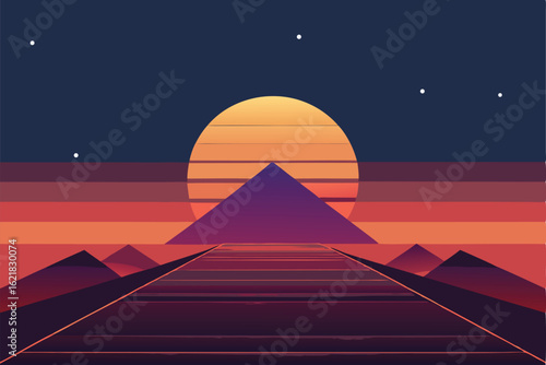 minimal abstract lines and dots background  .eps