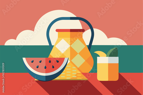 vector illustration of a glass of beer
