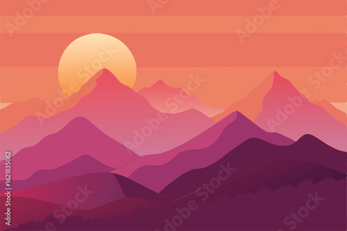 mountain landscape in the mountains