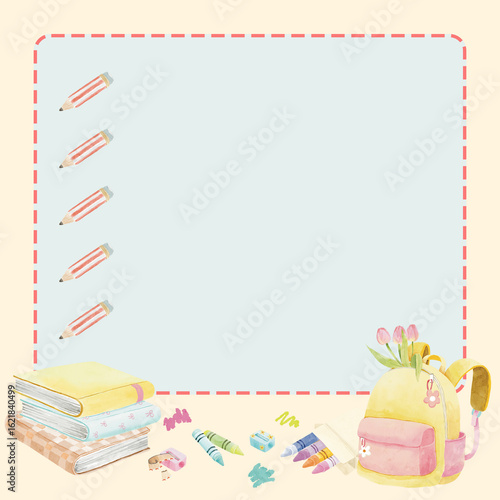 Memo pad in back to school theme
Organized and stylish in cozy mood with watercolor style. Perfect to use in your scrapbooks, journals, planners and more.
