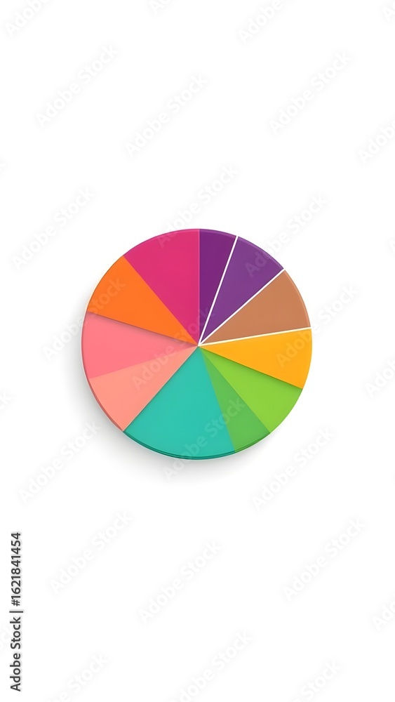 Fototapeta premium color pie chart