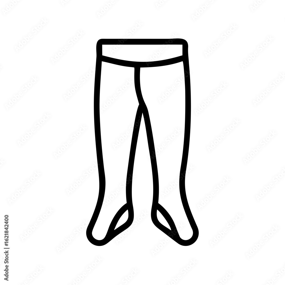 Line art illustration of tights in minimalist style Line art illustration of tights in minimalist style