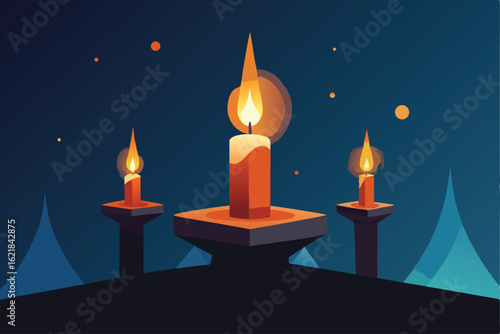 glowing candles levitating during ritual   (1).eps