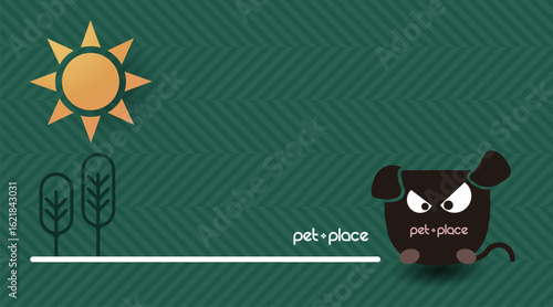 Character,  Symbol and Logo for pet shop