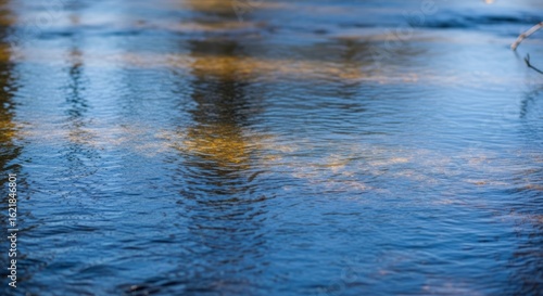 Gentle Ripples on Reflective Blue Water