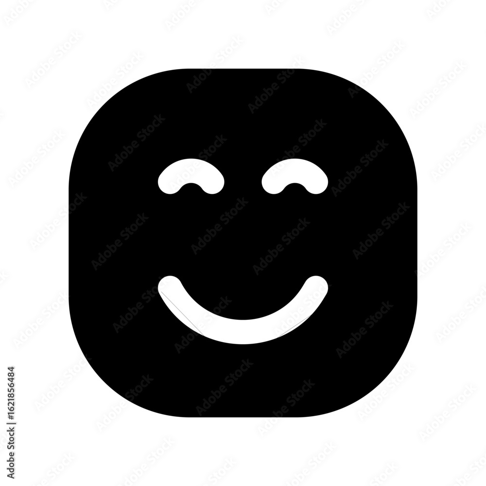 Fototapeta premium Vector illustration of a happy face icon