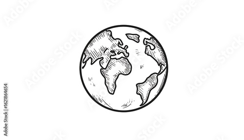 Hand-drawn sketch of Earth (1)