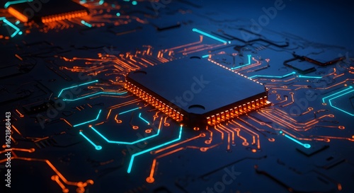 electronic circuit board with processor