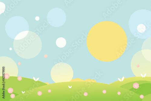 soft focus spring background with bokeh and sunlig (1).eps
