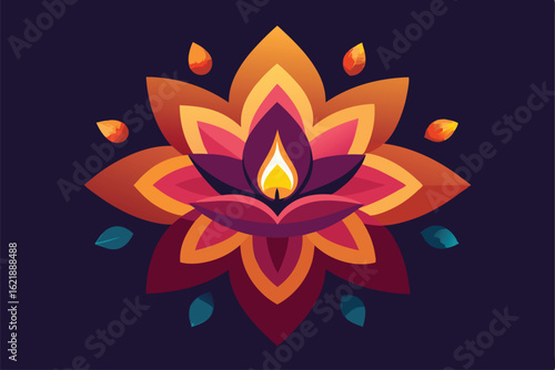 intricate diwali rangoli design with flower petals (1).eps