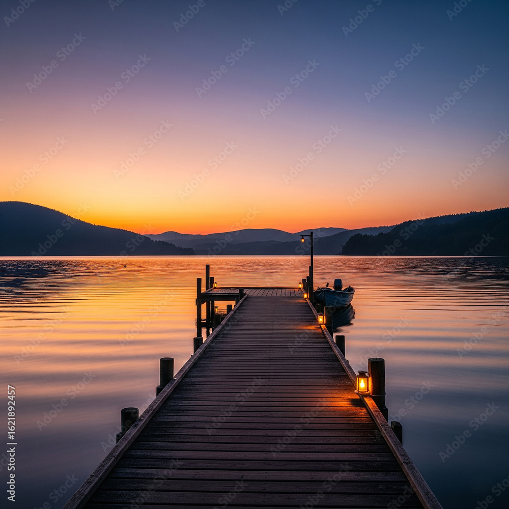 Obraz premium Bridge and sea