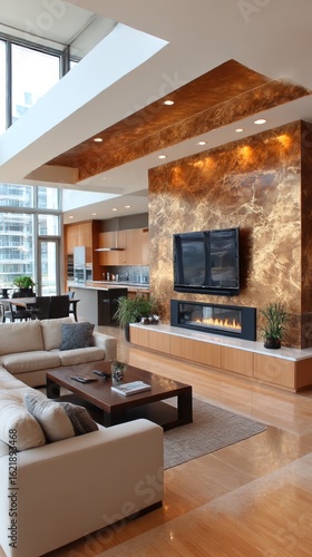 Wallpaper Mural Modern open-plan living area (4) Torontodigital.ca