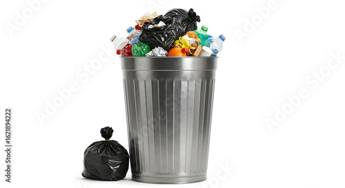 Overflowing Trash Container – Clean Isolation