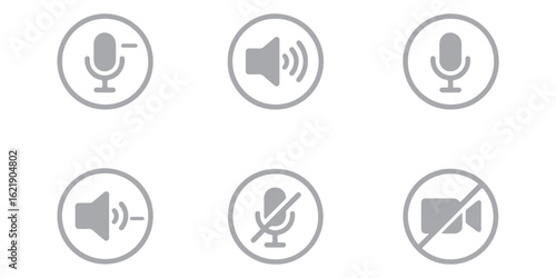 Mute Sound Speaker Icon eps file 10