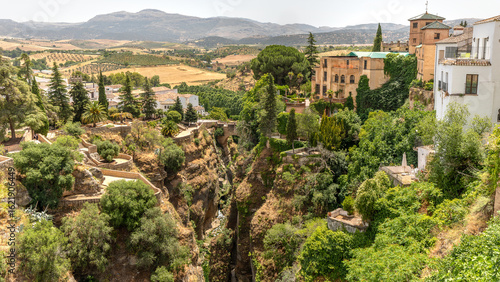 The beautiful old town in Ronda,  Spain on june 25th 2025