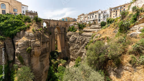 The beautiful old town in Ronda,  Spain on june 25th 2025