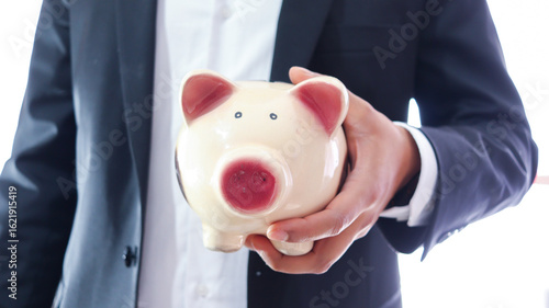 Cuadro en lienzo ahorro inversión alcancía dinero inflación
