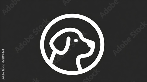 vector illustration of a silhouette of a dog